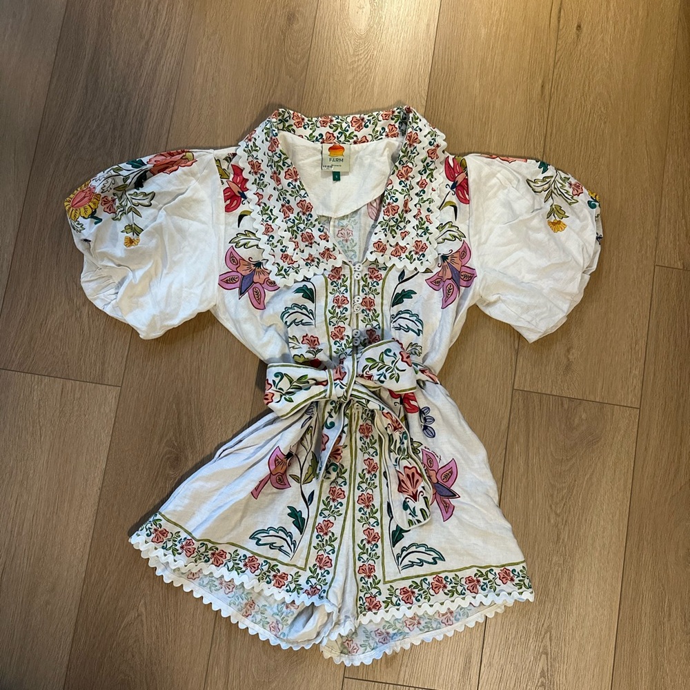 Farm Rio Floral Insects Romper - Picture 4 of 7